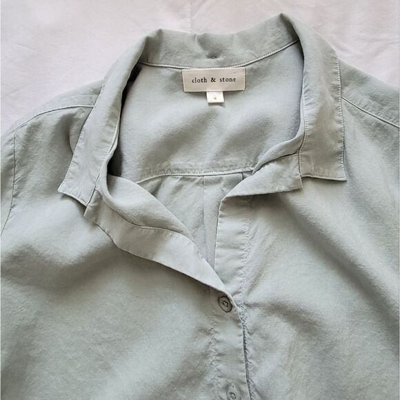 Cloth & Stone tie-front shirt Sz S - Picture 6 of 6